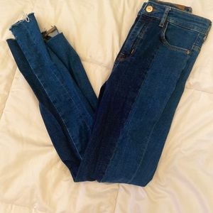 Two tone jeans